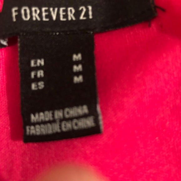 Forever 21 size medium pink lace up corset top - lined , new or like new - Picture 5 of 6